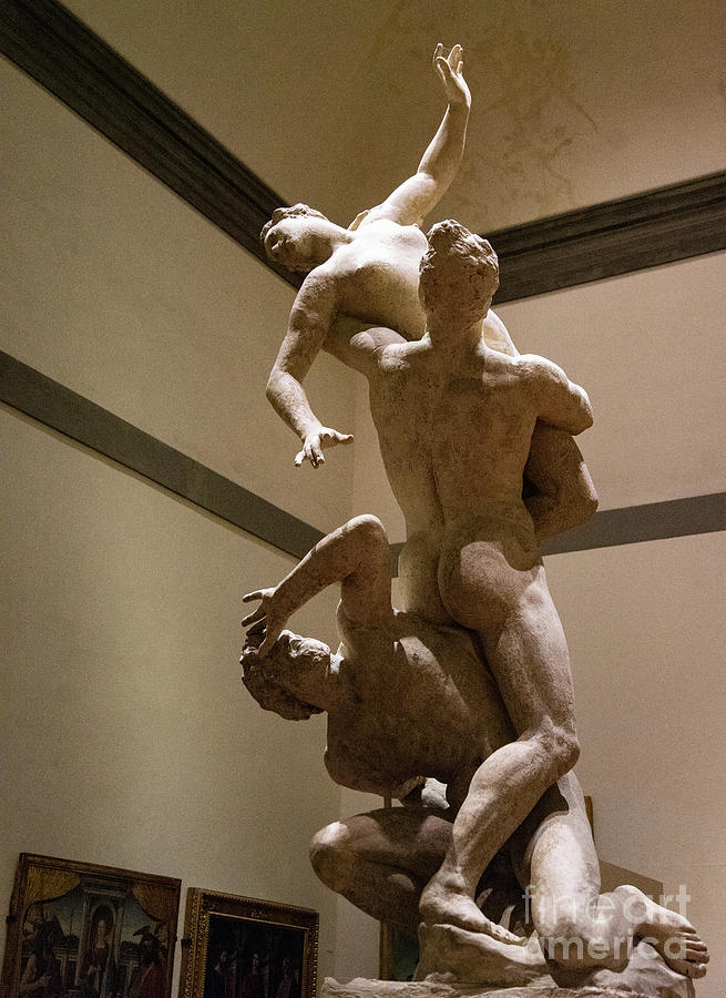 Rape of the Sabines by Jean de Boulogne Accademia Art Gallery Florence Italy Photograph by Wayne Moran