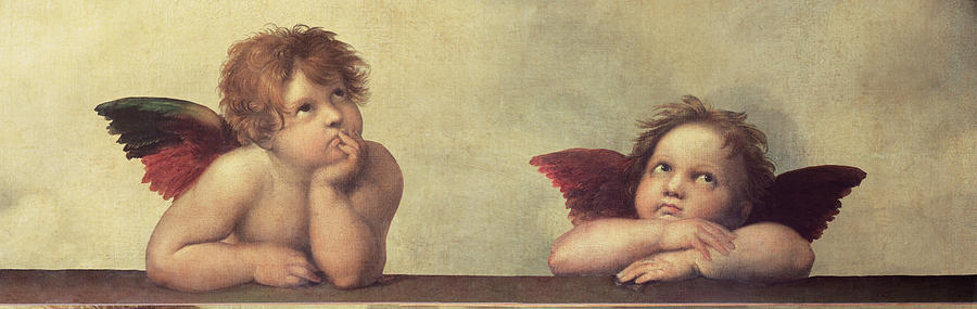 Angels Mixed Media - Raphael-cherubini by Portfolio Arts Group