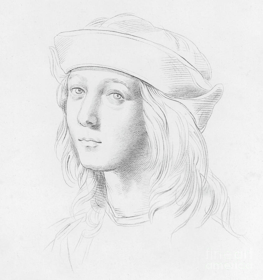 Raphael Drawing - Raphael by English School