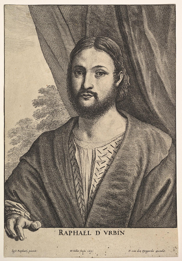 Raphael Drawing - Raphael  by Wenceslaus Hollar