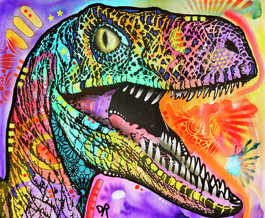 Reptile Mixed Media - Raptor by Dean Russo- Exclusive