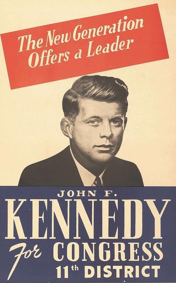 185883 KENNEDY FOR PRESIDENT JFK JOHN LEADERSHIP DECOR Wall POSTER Print Affiche