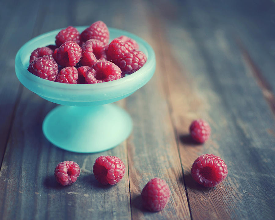 Raspberries Photograph by Lupen Grainne