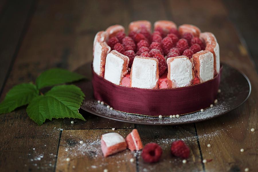 Raspberry Charlotte For A Special Occasion Photograph by Jan Wischnewski