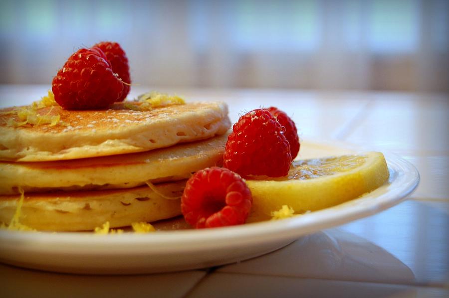 Raspberry Lemon Pancakes Photograph by Jonathan P. Ellgen