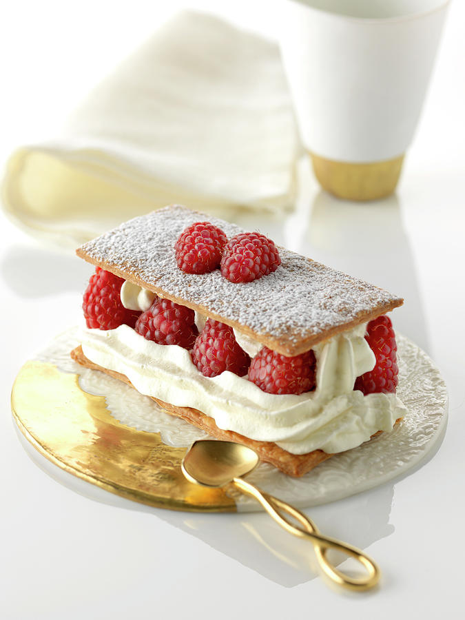 Raspberry Mille-feuille Photograph by Gelberger