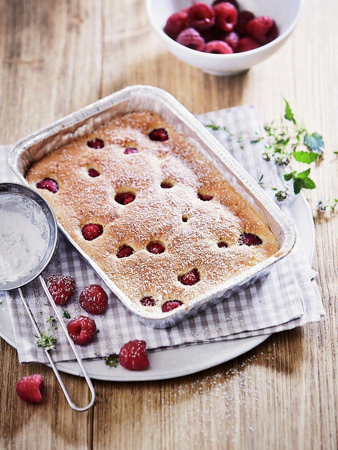 Raspberry Quark Cake Photograph by Thorsten Kleine Holthaus
