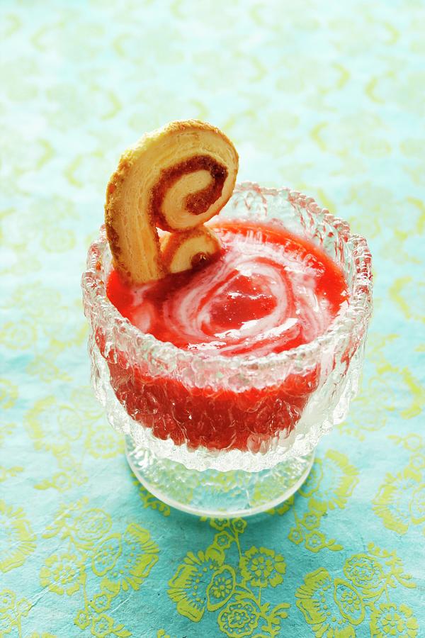 Raspberry Quark With A Palmier Photograph by Petr Gross Pixels