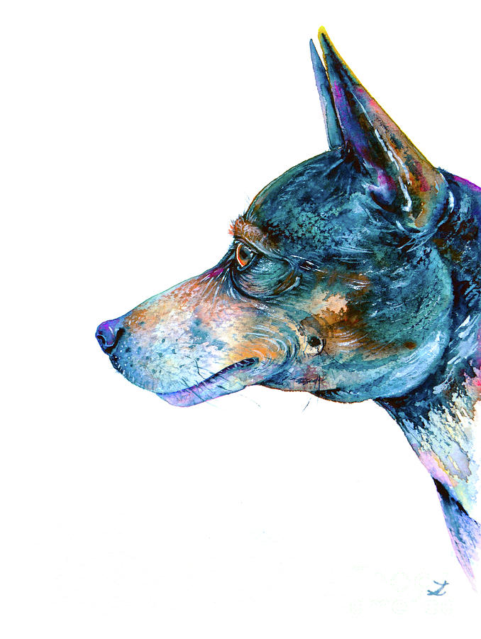 Rat Terrier Painting by Zaira Dzhaubaeva