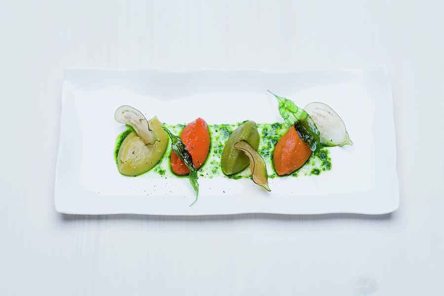 Ratatouille Pure With Organic Herbs Photograph by Michael Wissing