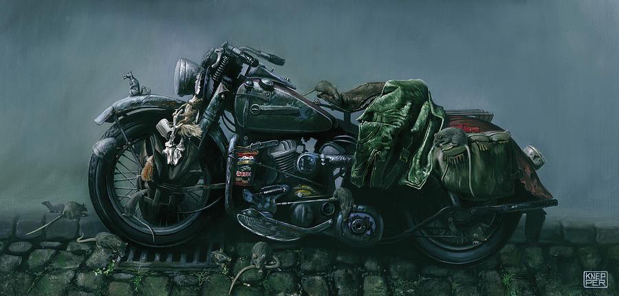 Ratbike Painting by Michael Knepper - Pixels