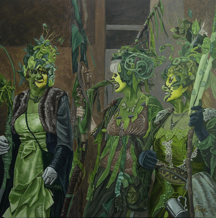 Jack In The Green Painting - Rattlebag Hastings by Raymond Ore Jack In The Green Painting - Rattlebag Hastings by Raymond Ore