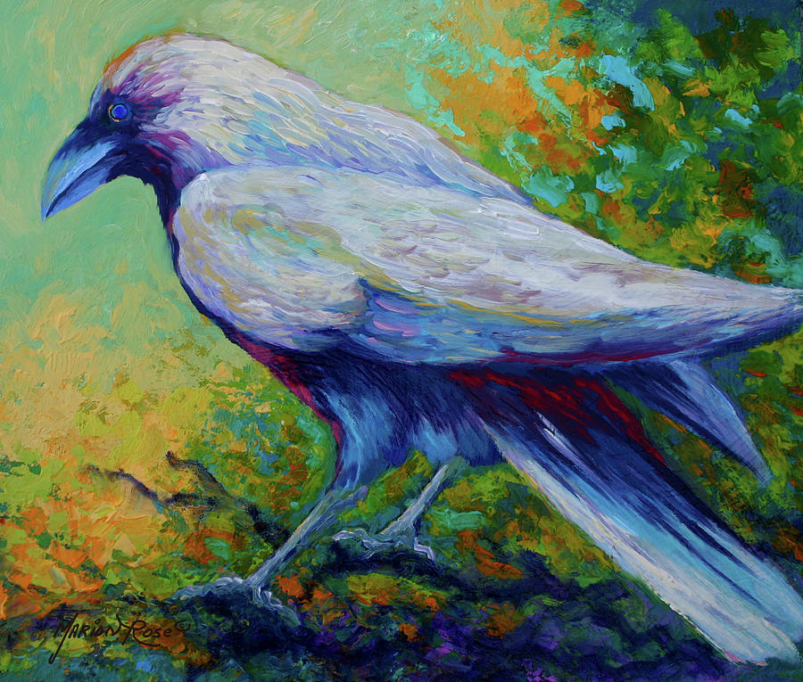 Raven 2 Painting by Marion Rose - Fine Art America