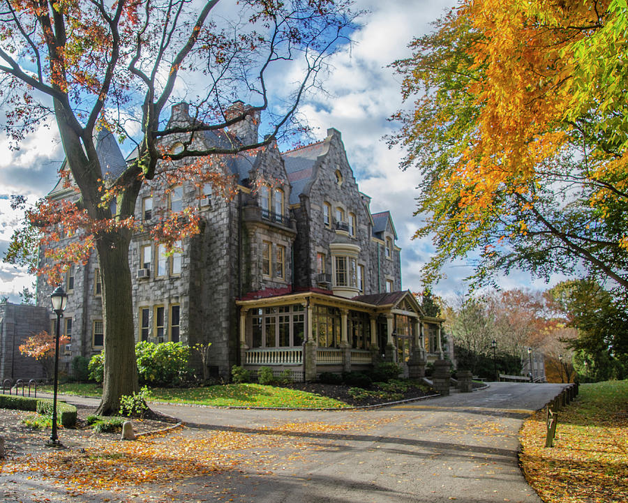 Raven Hill Mansion in Autumn Photograph by Bill Cannon