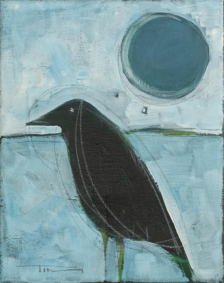 Raven Moon #3 Painting by Tim Nyberg