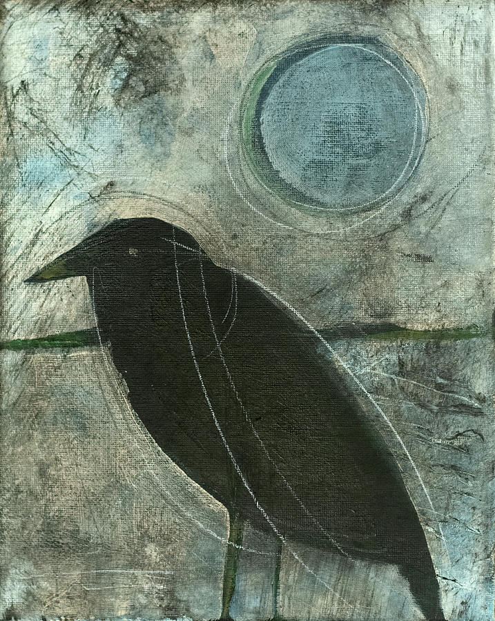 Raven Moon #4 Painting by Tim Nyberg
