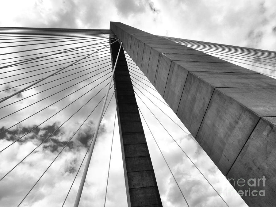 Ravenel Bridge Tower Photograph by Scott Cameron