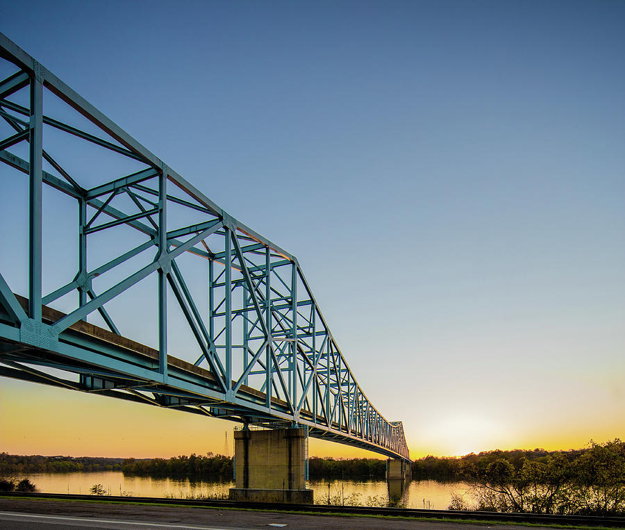 Ravenswood Bridge West Virginia On Left And Ohio On Right Photograph by ...