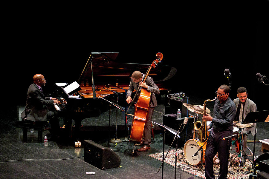 Ravi Coltrane with the Orrin Evans Trio 14 Photograph by Lee Santa