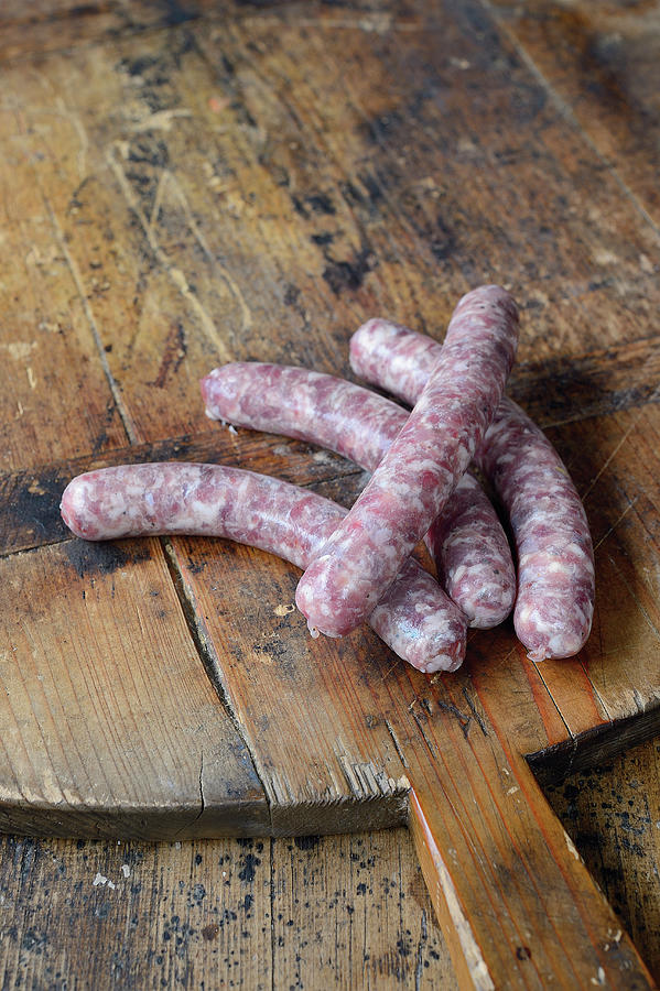 Raw Salsiccia Game Sausages tuscany Photograph by Torri Tre