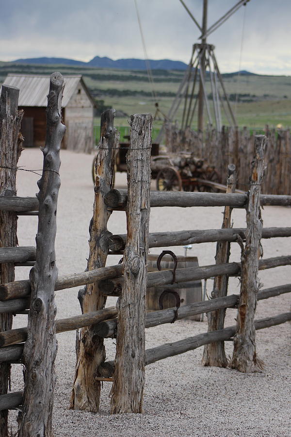 Raw Wood Fence Around Fort Photograph by Colleen Cornelius