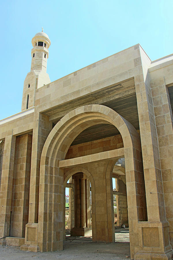 Rawabi Masjid Under Construction Photograph by Munir Alawi