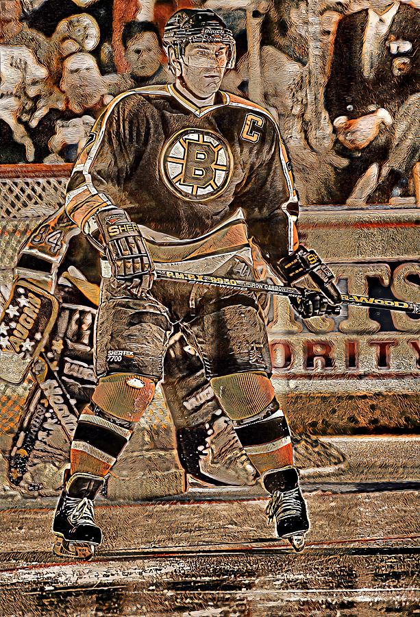 Ray Bourque Boston Bruins Illustration 2 Digital Art By Iconic Sports