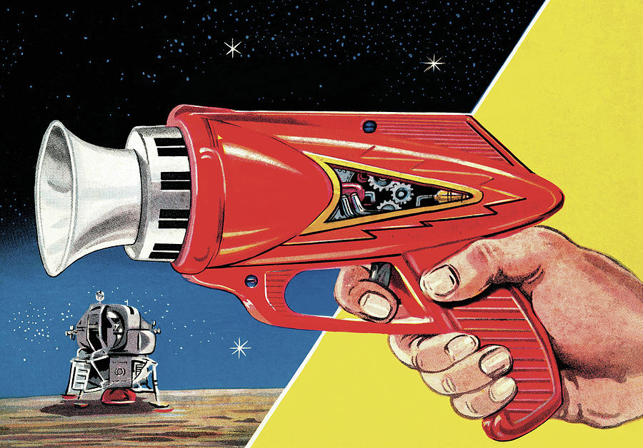 Science Fiction Drawing - Ray Gun by CSA Images