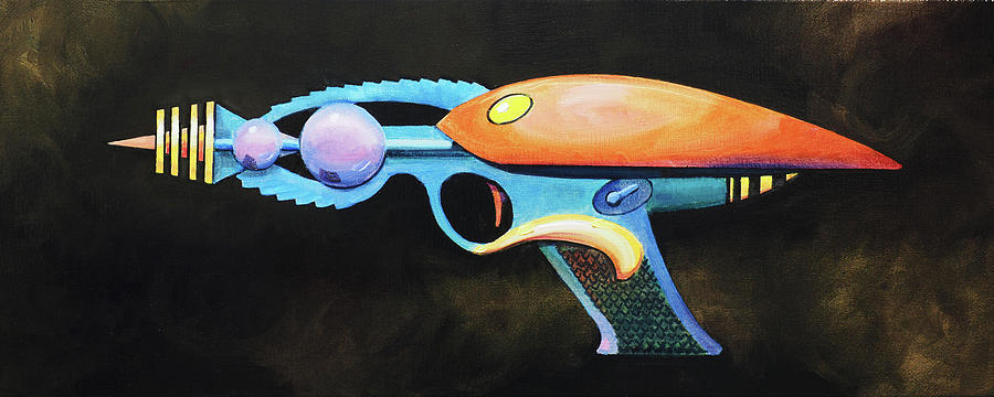 Ray Gun Painting by David Bader