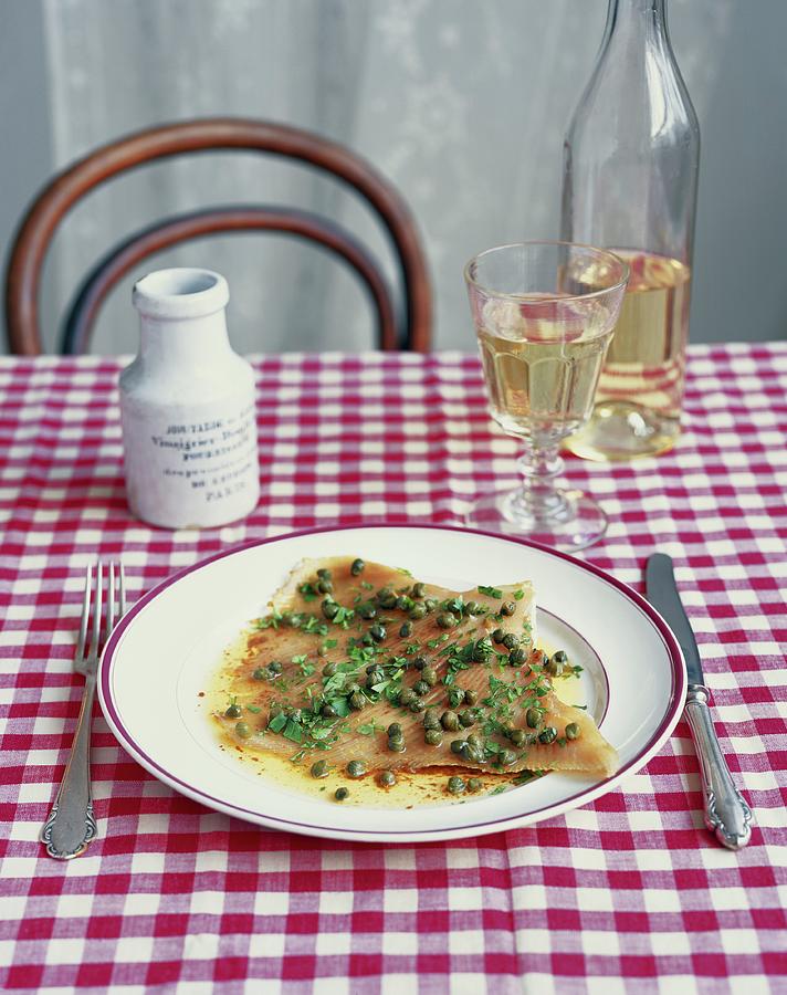 Rayfish With Capers And Brown Butter Photograph by Jonathan Gregson