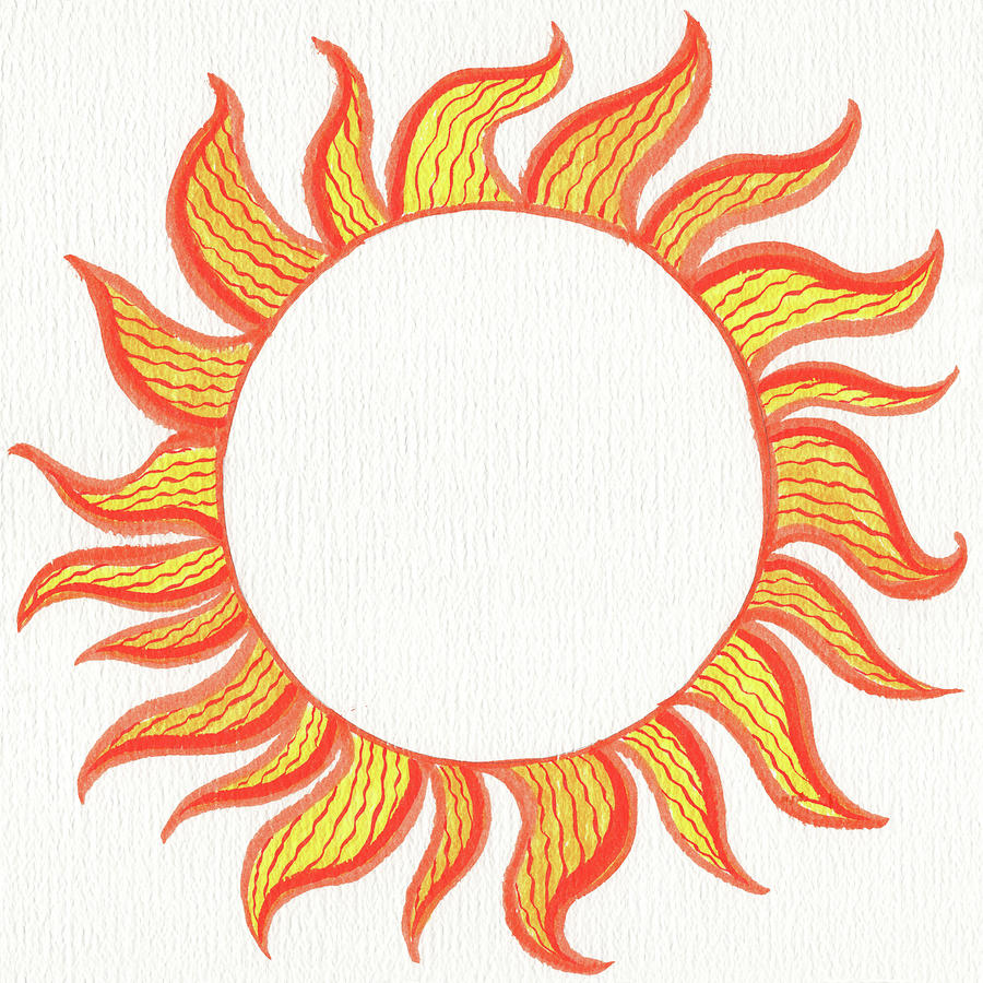 sun painting easy