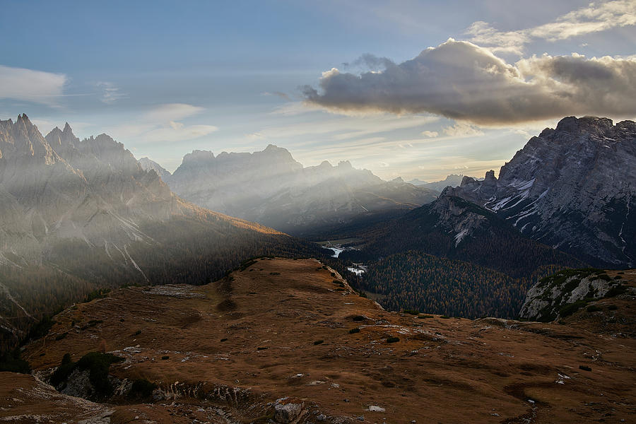 Rays Over The Dolomites Photograph