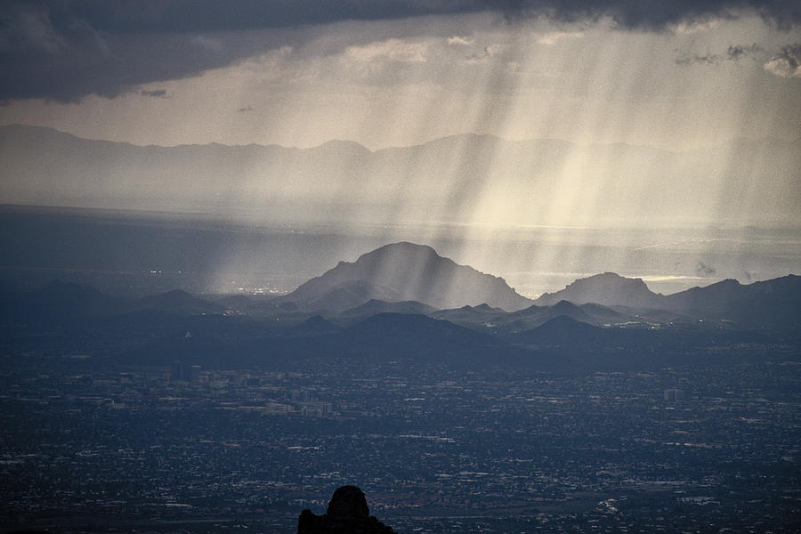 Rays over Tucson Photograph by Chance Kafka