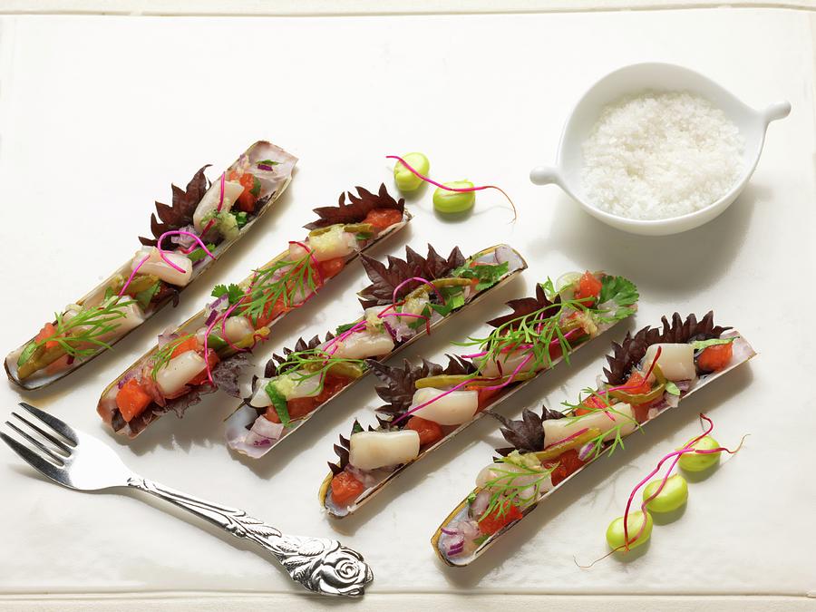 Razor Clam Ceviche Photograph by Gelberger