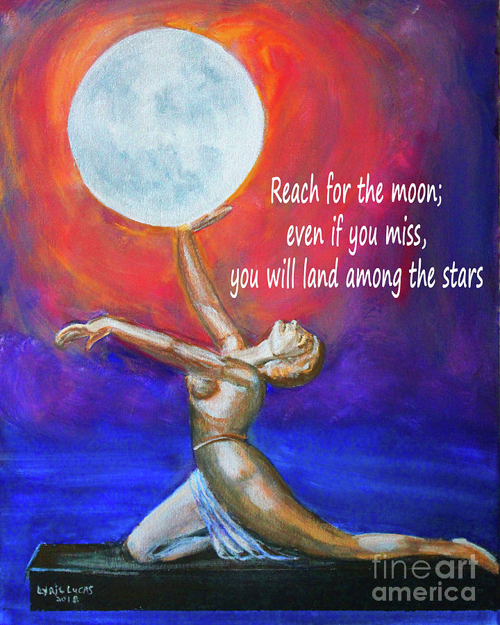 Reach for the Moon Painting by Lyric Lucas