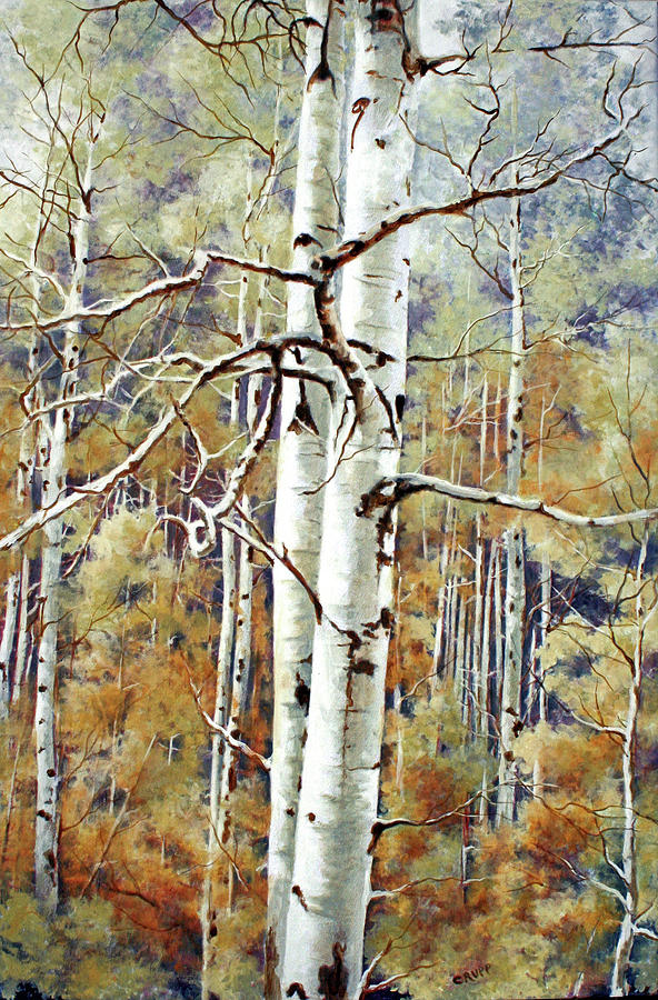 Tree Painting - Reaching Out by Carol J Rupp