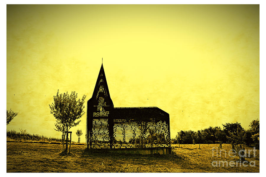 Church Digital Art - Reading Between the Lines by Jurgen Huibers Church Digital Art - Reading Between the Lines by Jurgen Huibers