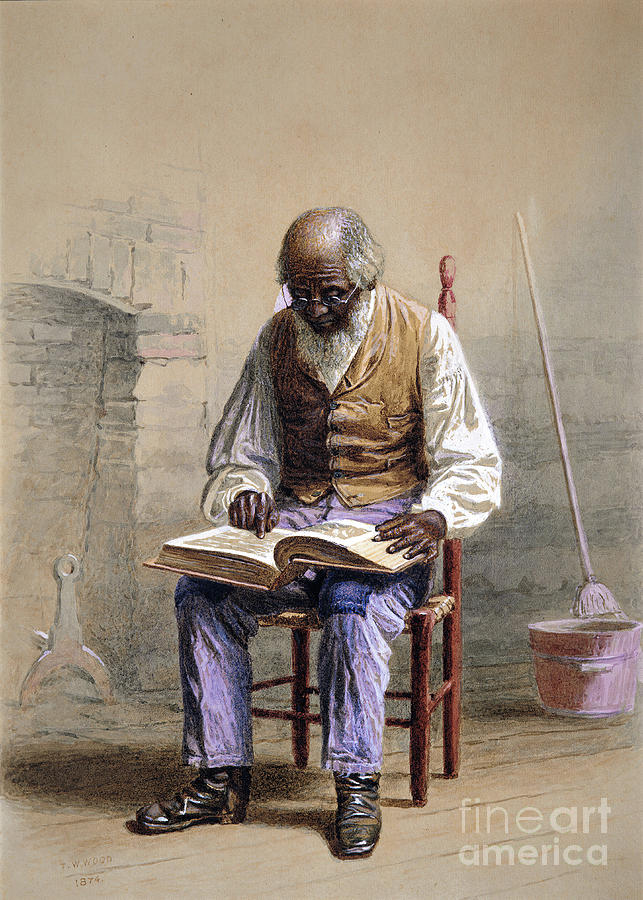 Reading The Scriptures Drawing by Heritage Images