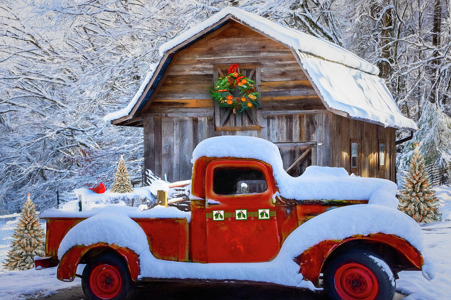 Ready for Christmas Painting Photograph by Debra and Dave Vanderlaan
