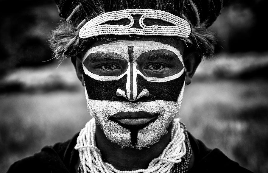 Ready For The Mt.hagen Sing Sing Festival - Papua New Guinea Photograph by Joxe Inazio Kuesta Garmendia