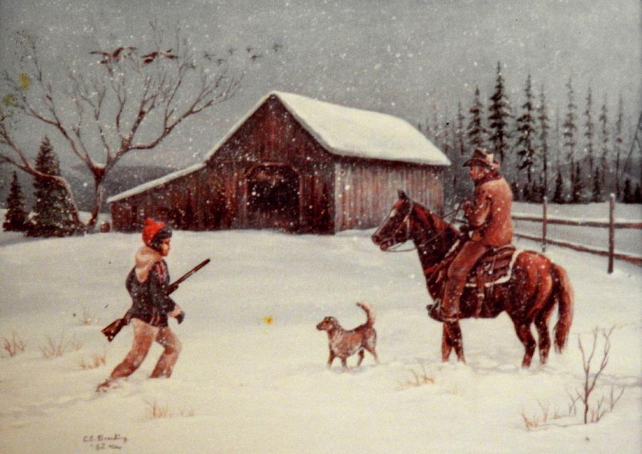 Ready To Hunt Painting by Ed Breeding