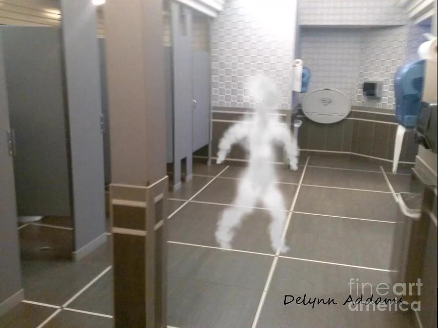 Halloween Digital Art - Real Ghost Sighting by Delynn Addams