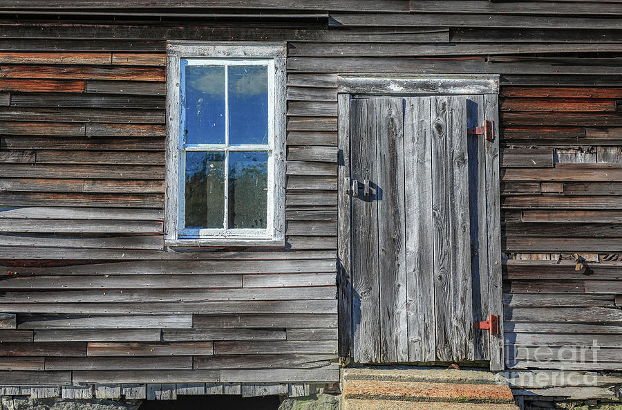Rear Barn Door Photograph by Jim Gillen