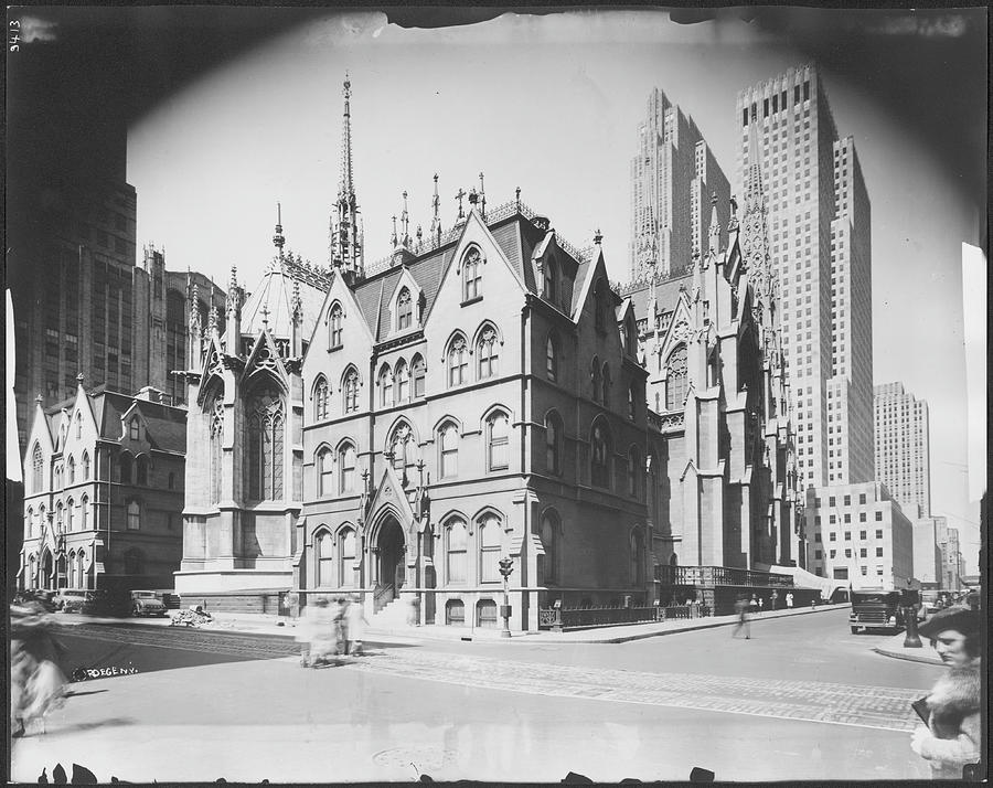 Rear Of St. Patricks Cathedral And Photograph by The New York Historical Society
