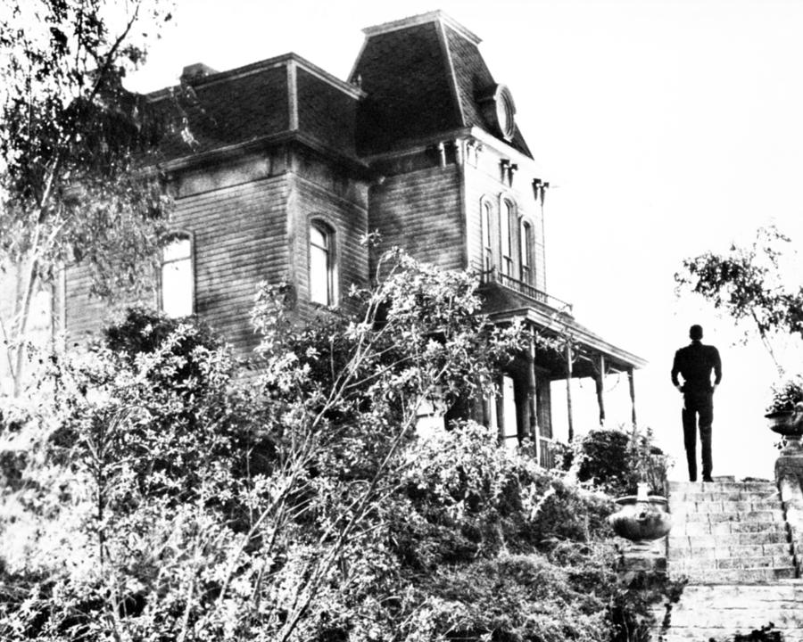 Rear View Of Anthony Perkins Walking Outside Photograph by Globe Photos ...