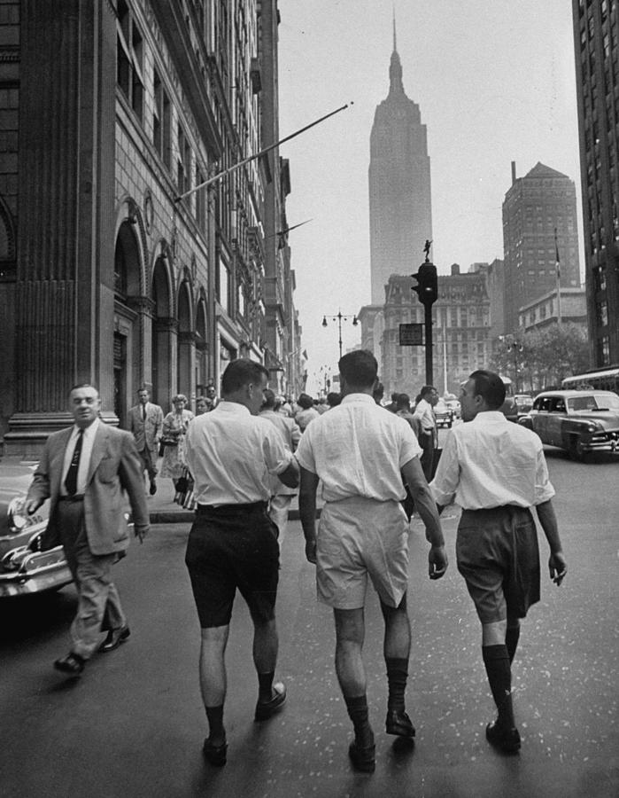 Rear View Of Three Young Businessmen Wea Photograph by Lisa Larsen Rear View Of Three Young Businessmen Wea Photograph by Lisa Larsen