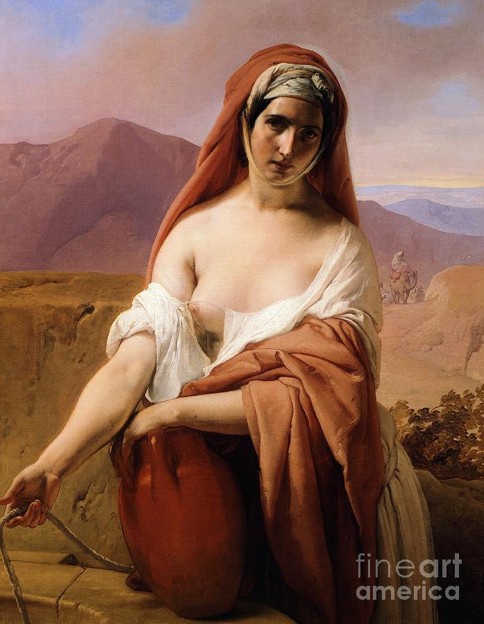 Rebecca At The Well By Francesco Hayez, 1848, Oil On Canvas Painting by Francesco Hayez
