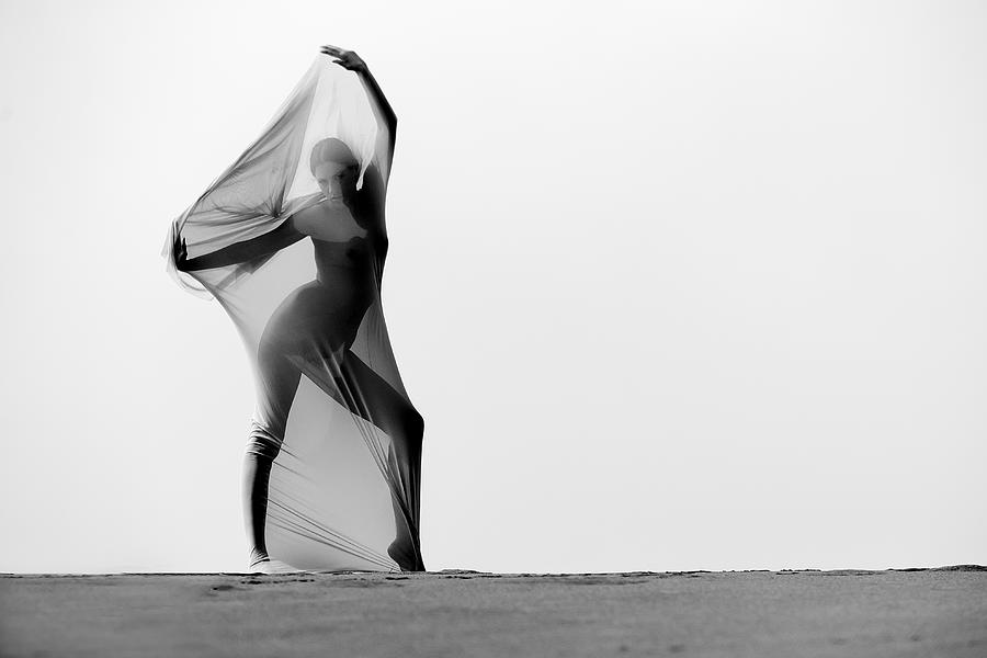 Rebecca In The Dune Photograph by Joan Gil Raga