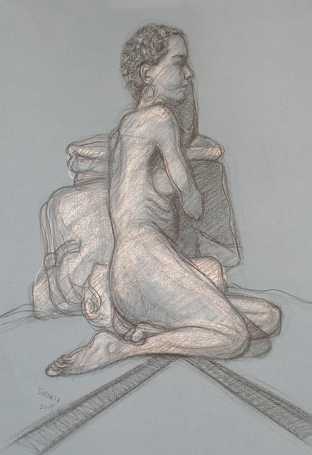 Rebecca Seated 2 Drawing by Donelli  DiMaria
