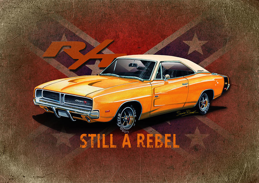 Rebel Charger Mixed Media by Simon Read